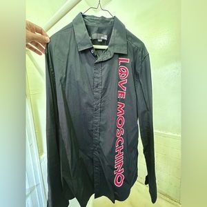 Black XL Love Moschino long sleeves shirt